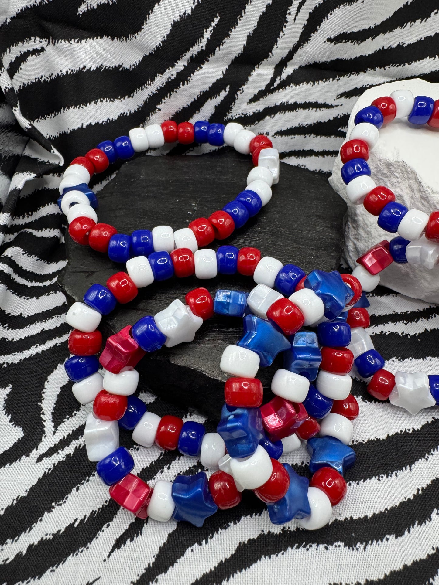 Kids and adults patriotic bracelets