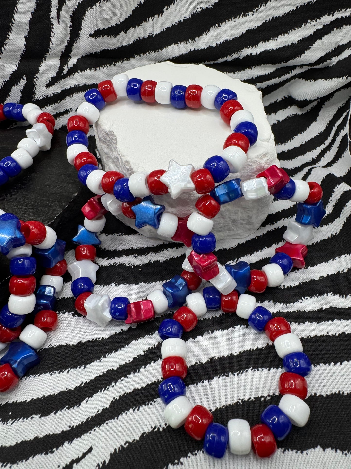 Kids and adults patriotic bracelets