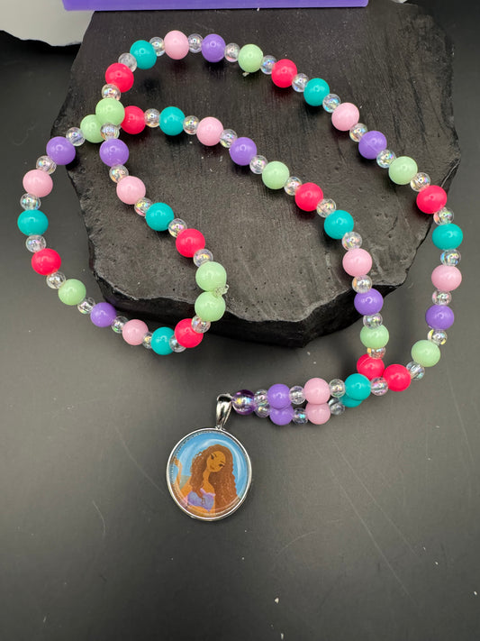 Kids, little mermaid bracelet, and necklaces ￼